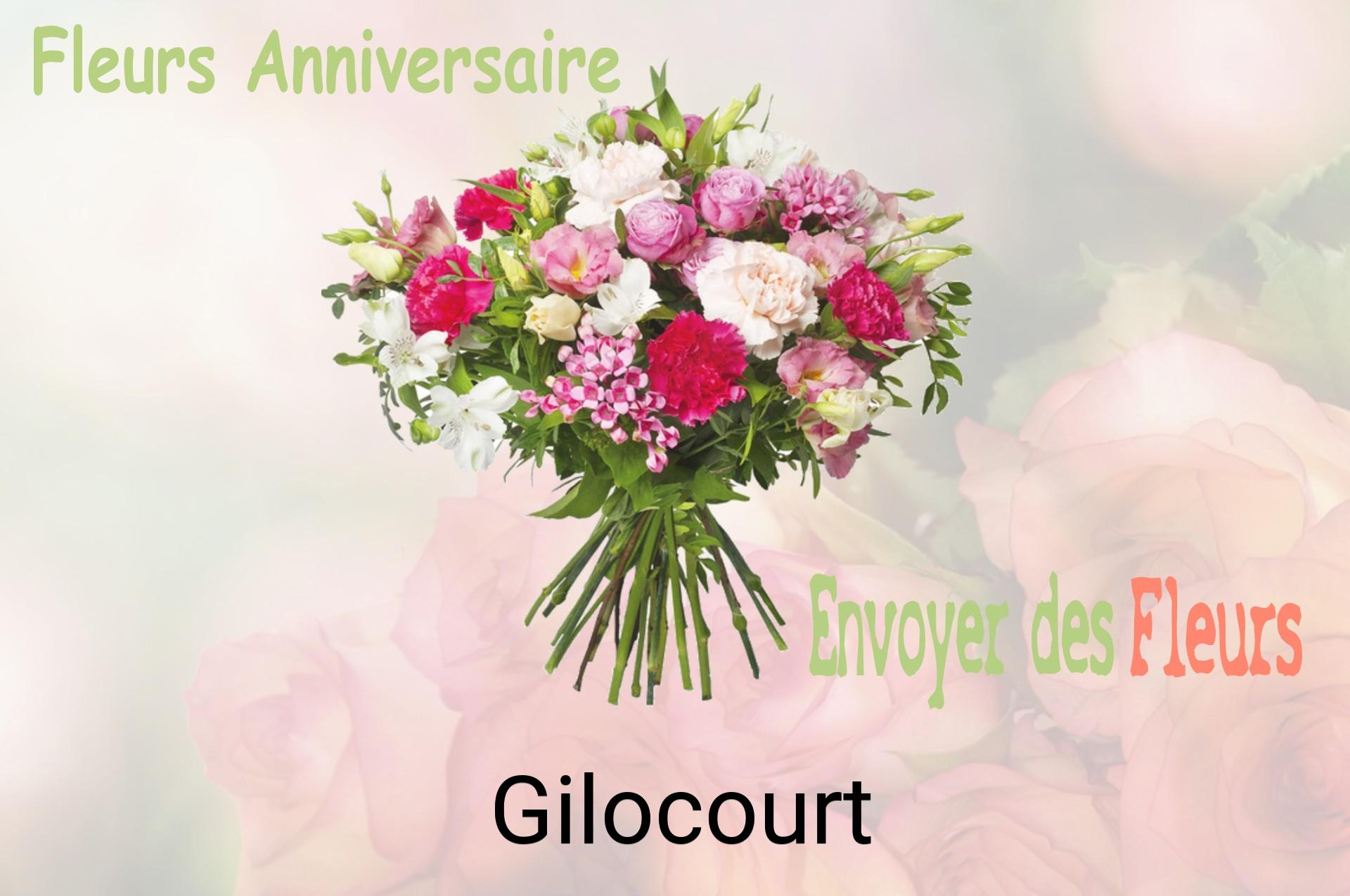 Bouquet de fleurs d’anniversaire livré à Gilocourt