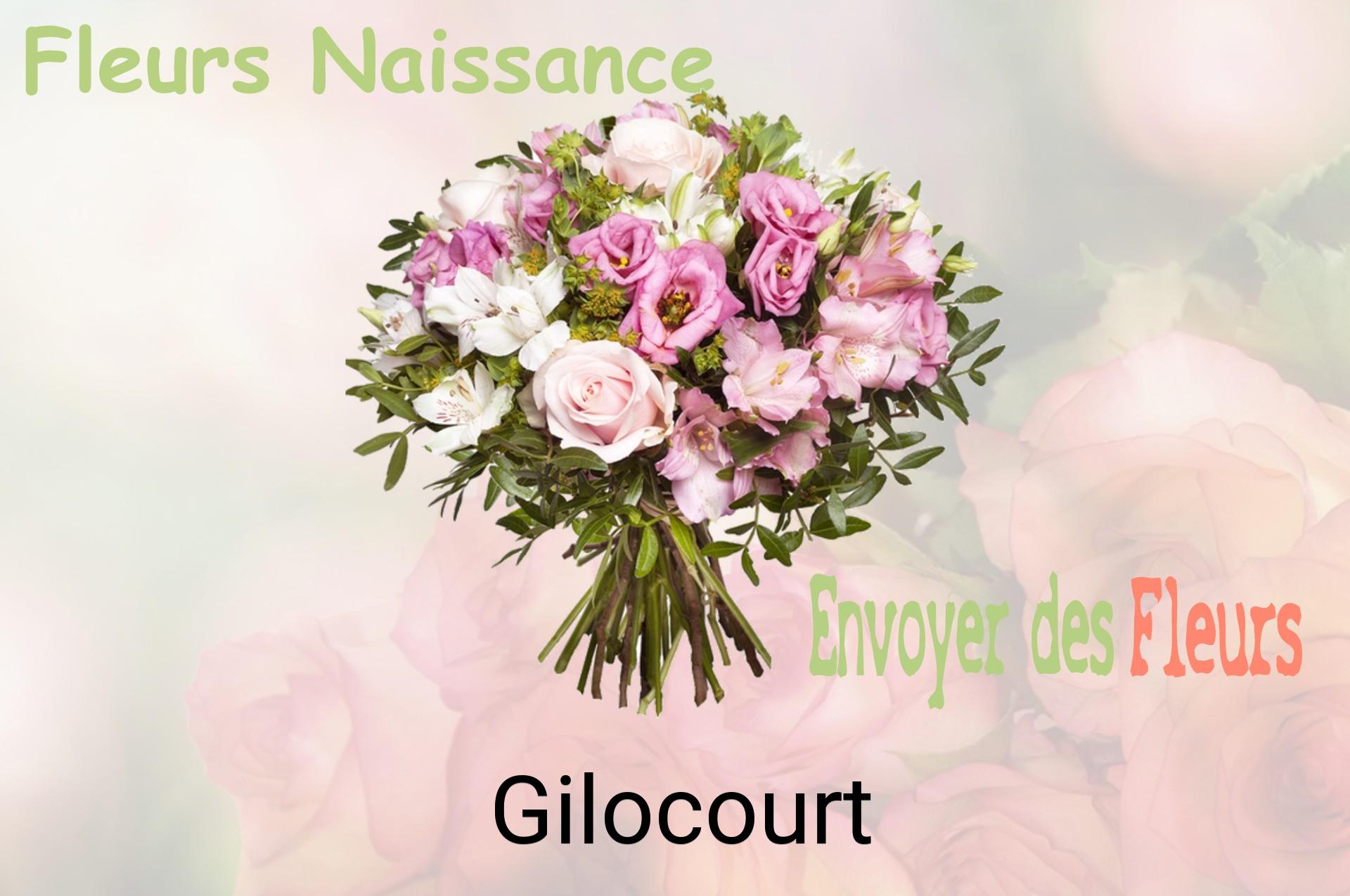 Bouquet de fleurs de naissance livré à Gilocourt